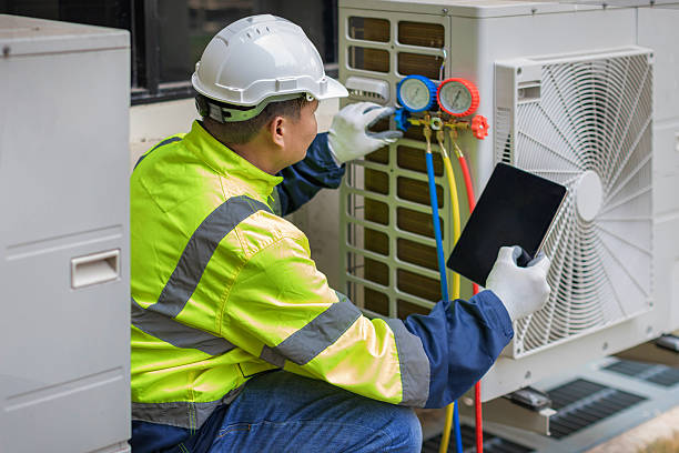 Professional Hvac technician working in Denmark, WI